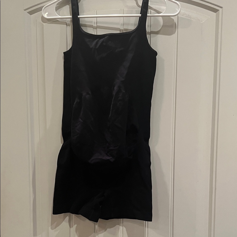Black Maternity Nylon Spandex Bodysuit